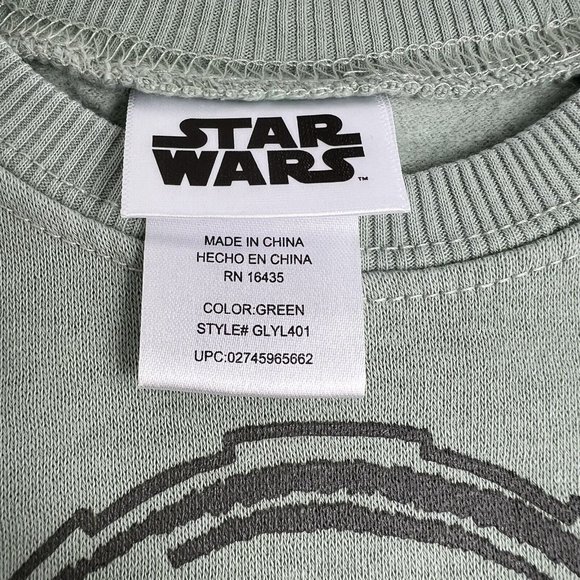 Star Wars 2 Pieces Jogger Set 18 Months Sweater Pants Baby Yoda Grogu Green New - Picture 9 of 12